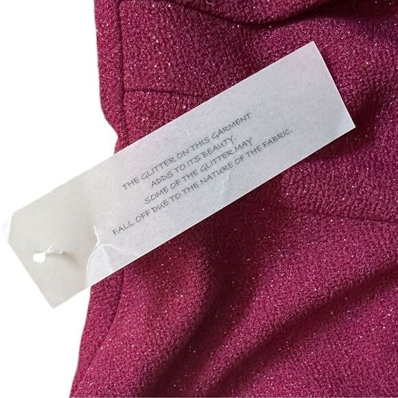 Eliza J Sheath Dress 16 Burgundy Sparkle Holiday Party Cocktail NWOT Boat Neck - Picture 6 of 9
